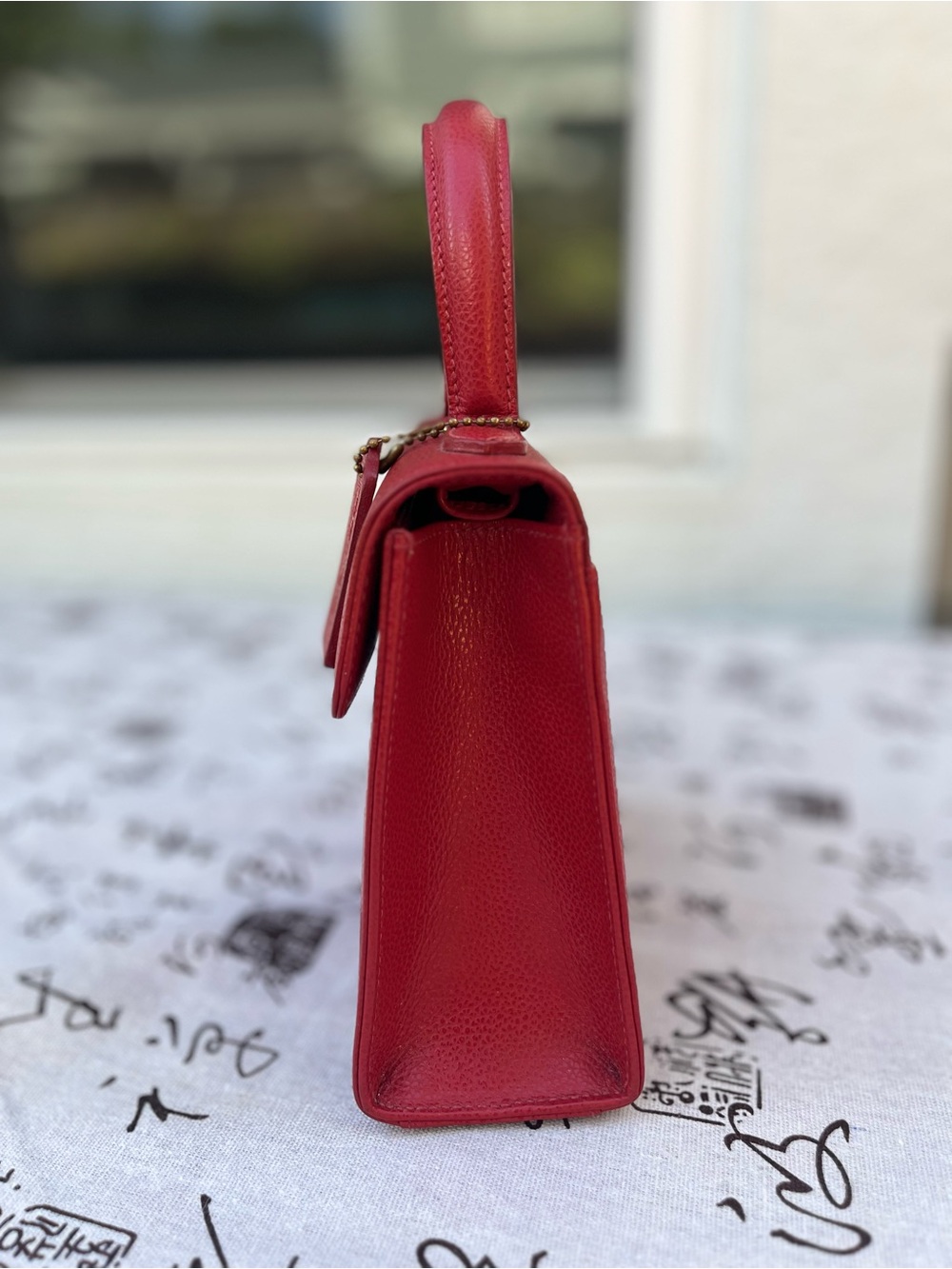 Coach MINI Vintage E6E 4413 Red Madison Gracie Leather Handbag - Made in Italy - Picture 6 of 16